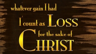Philippians 3-7 My Gain I Count as Loss-yellow